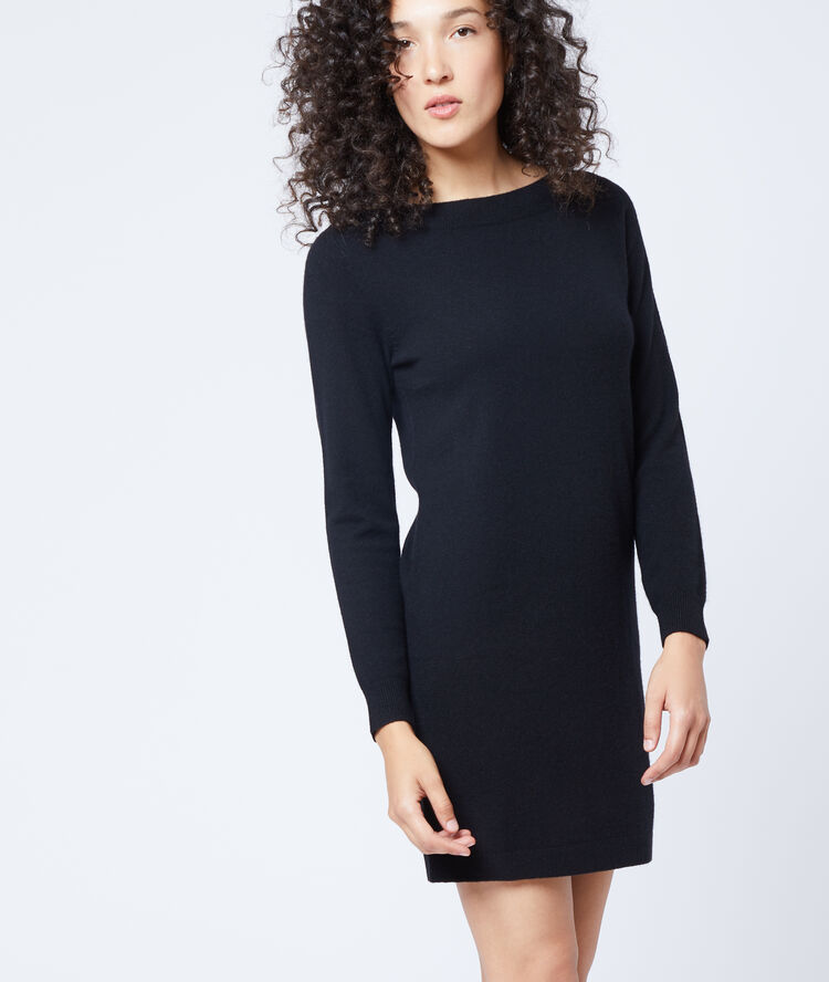 Cashmere jumper dress black.