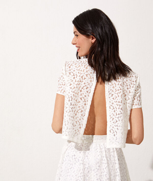 Open back lace crop top Open back lace crop top