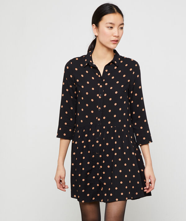 Full skirt dress in dots Full skirt dress in dots