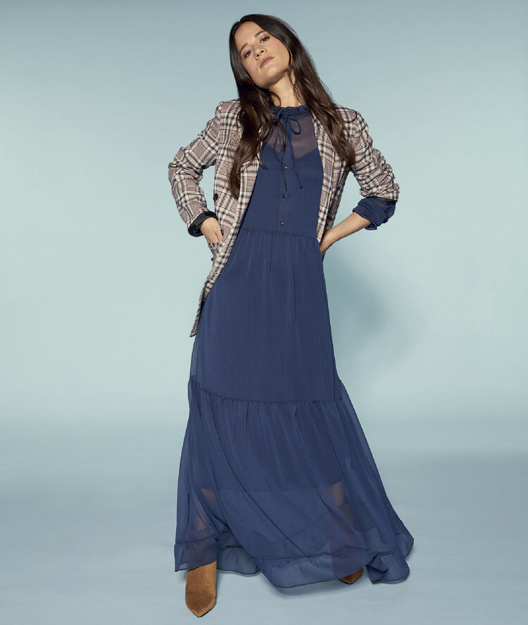 Loose maxi dress navy.