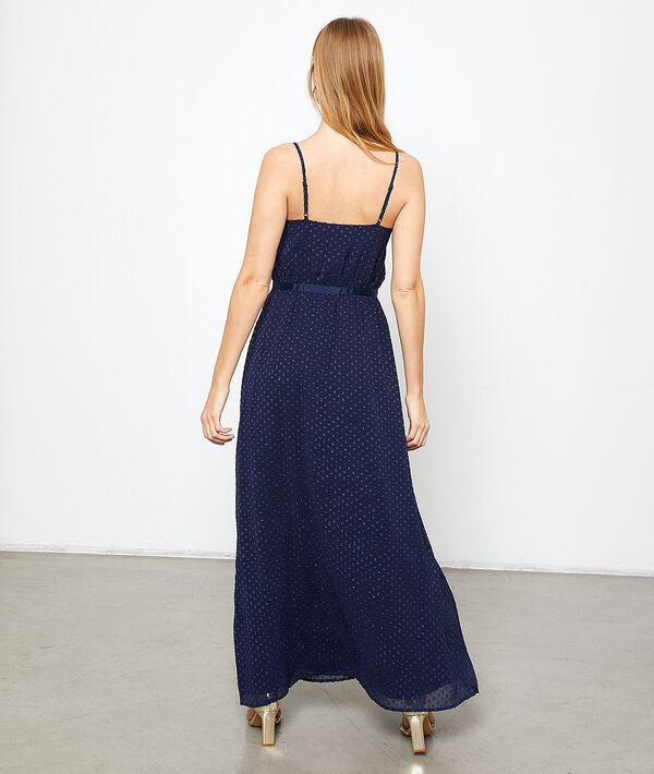 Maxi dress in dobby mesh Maxi dress in dobby mesh