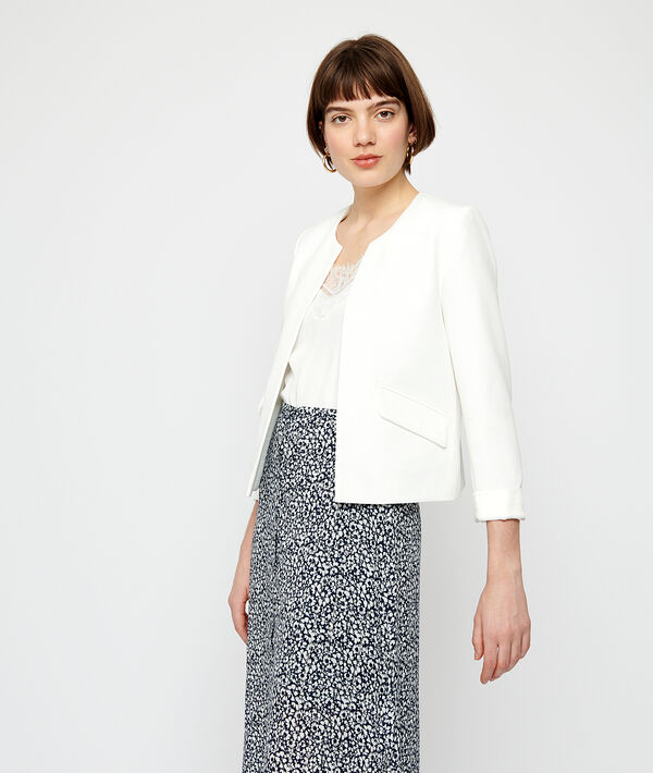 Round neck tailored jacket Round neck tailored jacket