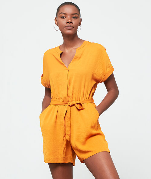 Belted playsuit spice.