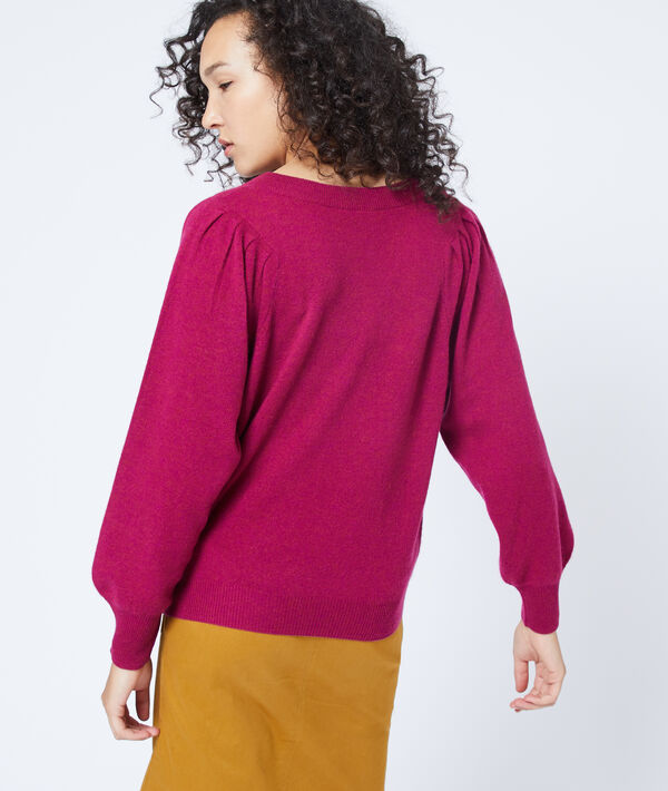Cashmere jumper with balloon sleeve Cashmere jumper with balloon sleeve