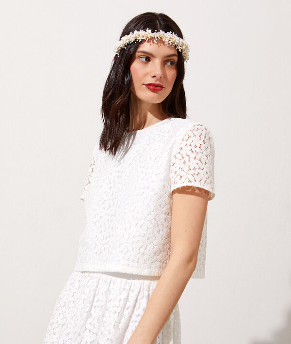 Open back lace crop top Open back lace crop top