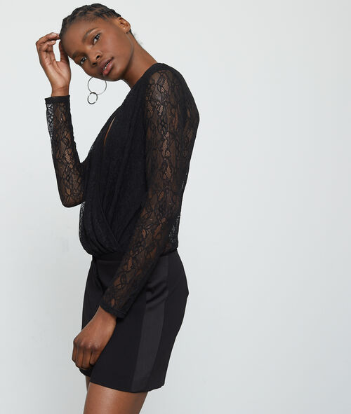 Guipure lace wrap body Guipure lace wrap body