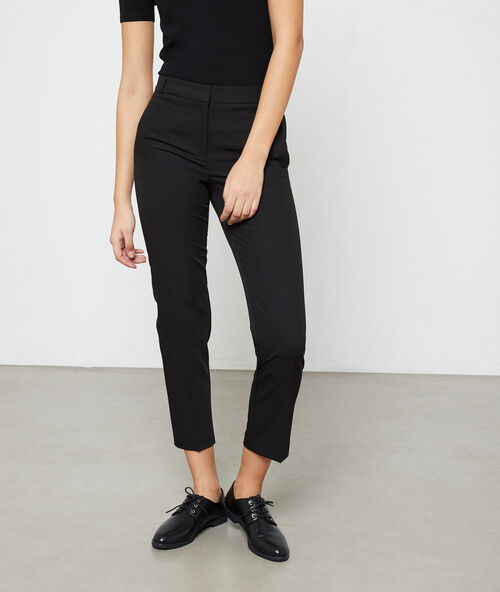 Plain slimline pants black.