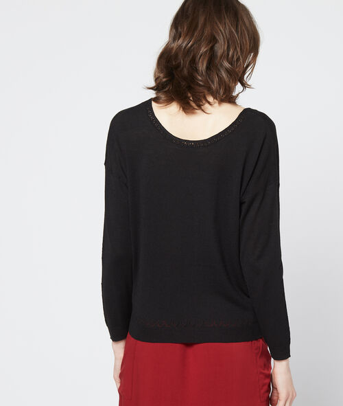 V neck jumper in fine knit V neck jumper in fine knit