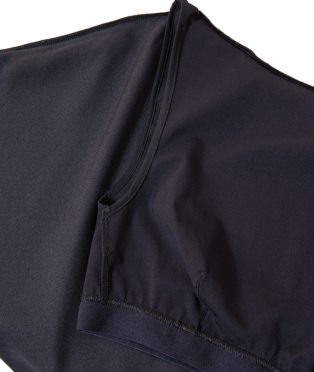 2 in 1 midi dress - with an integrated bralette black.