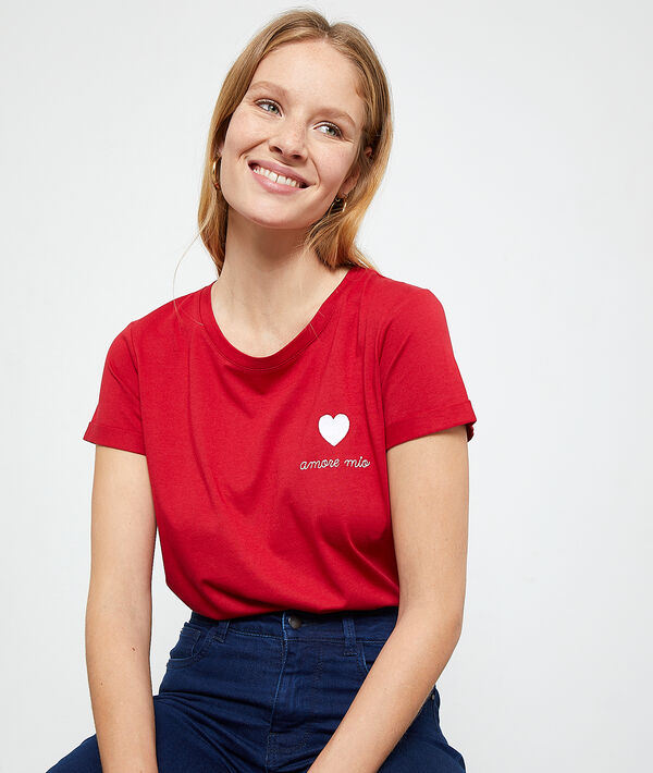 'Amore mio' embroidered T-shirt 'Amore mio' embroidered T-shirt