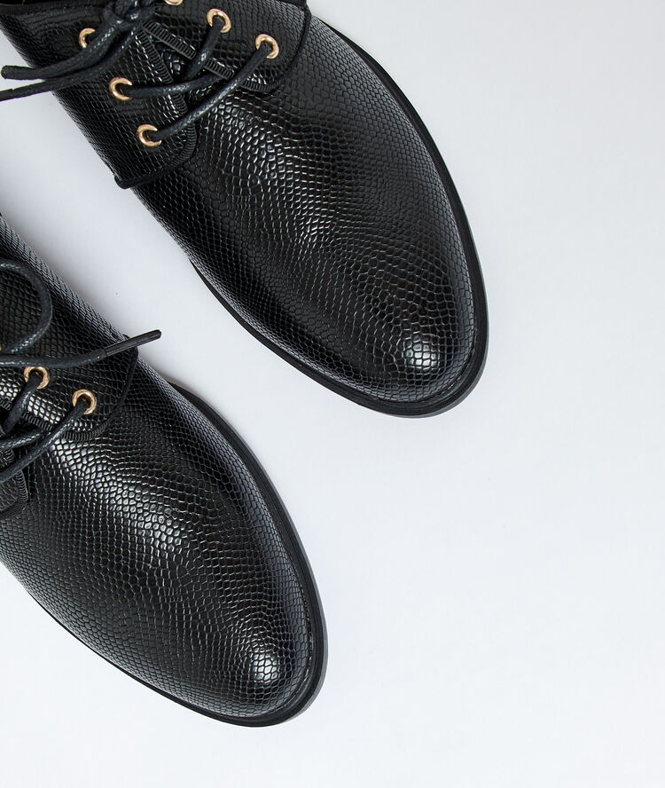 Derby shoes in scale look black.