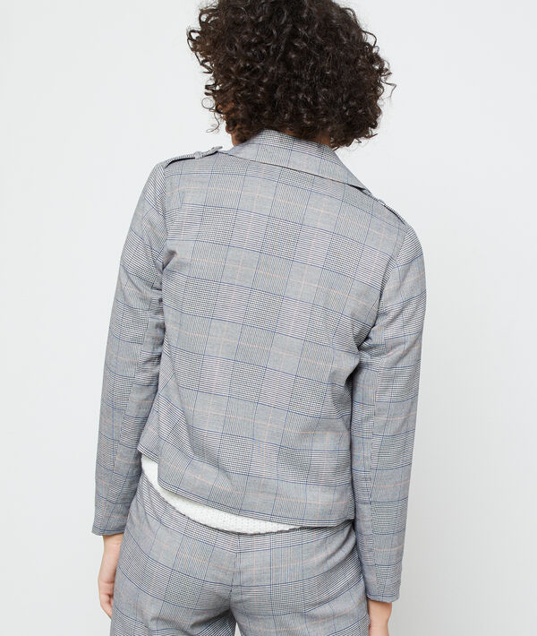 Biker jacket in check Biker jacket in check