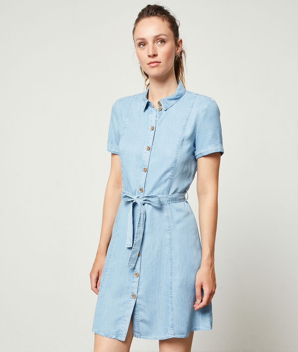 Denim shirt dress Denim shirt dress