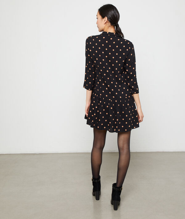 Full skirt dress in dots Full skirt dress in dots