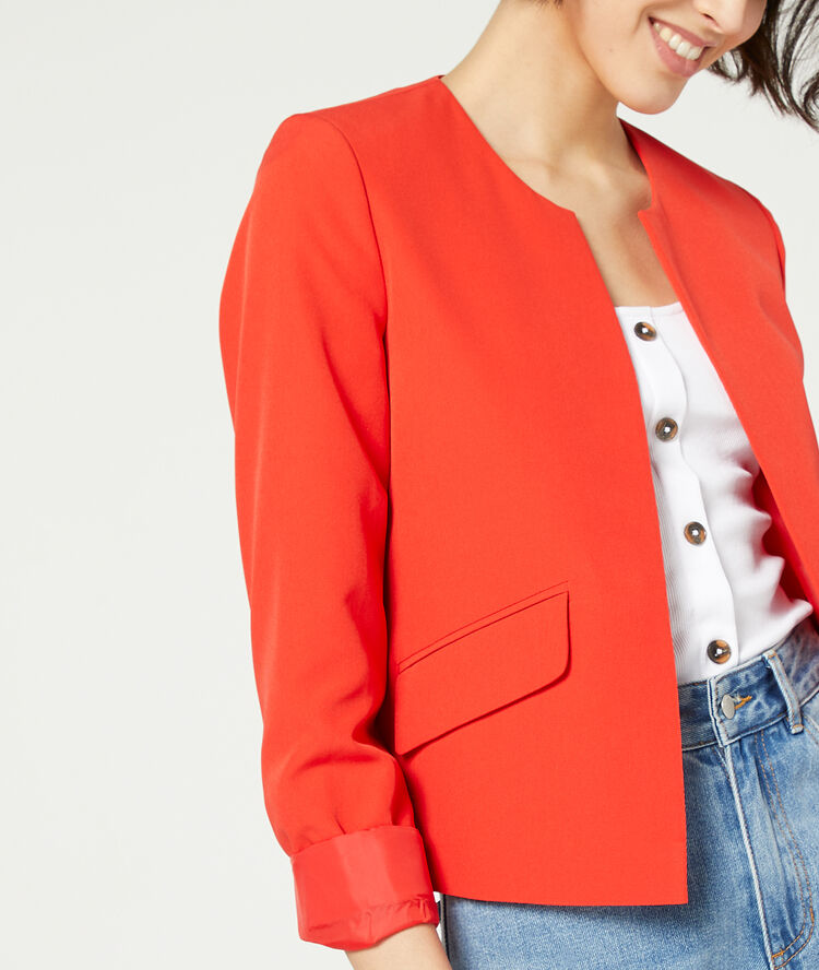Tailored jacket geranium.