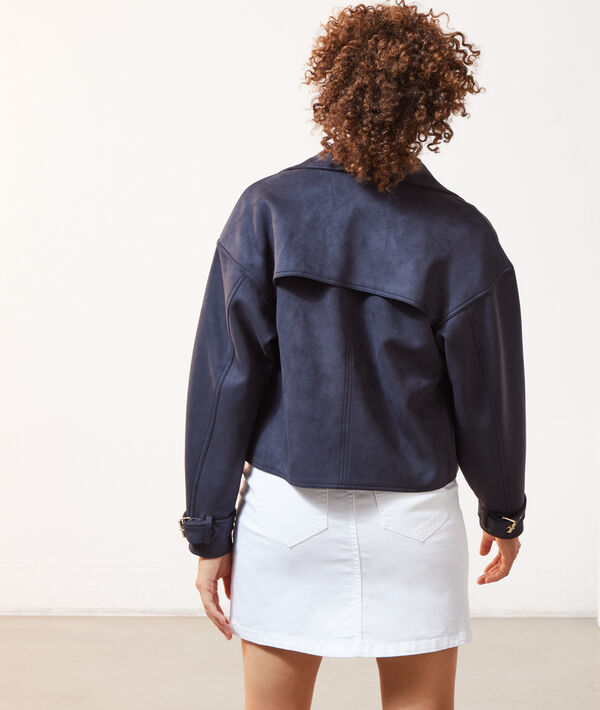 Biker jacket in a suede look Biker jacket in a suede look