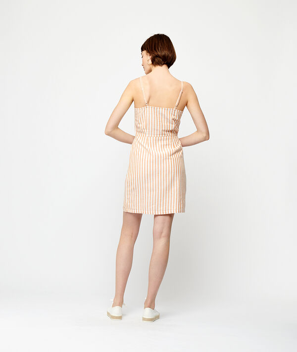 Button through dress in stripe Button through dress in stripe