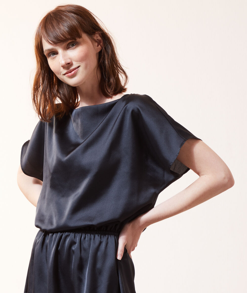 2 in 1 midi dress - with an integrated bralette black.