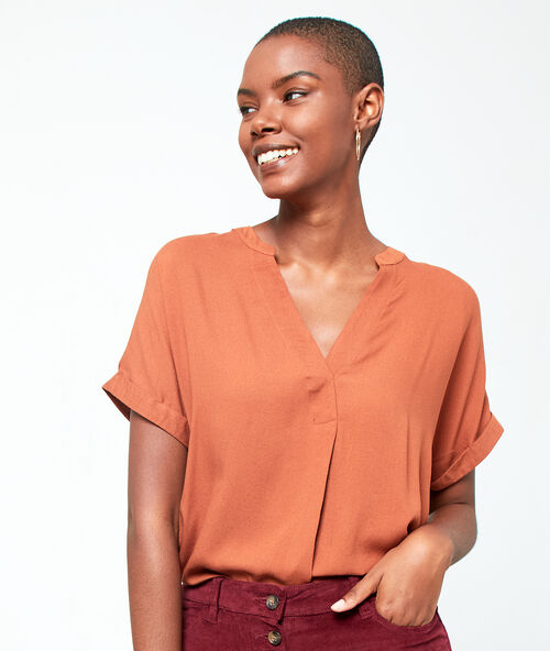 Henley neck blouse  savannah.