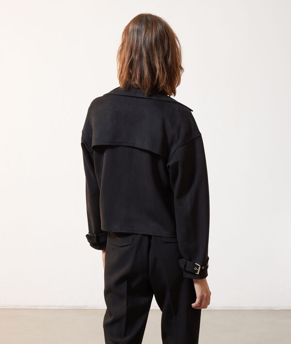 Biker jacket in a suede look Biker jacket in a suede look