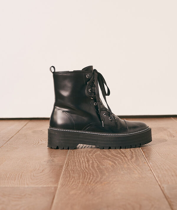 Bottines zippées à plateformes Bottines zippées à plateformes