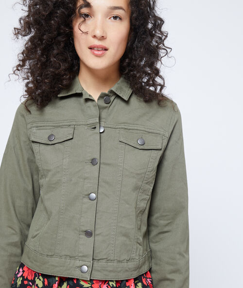 Denim jacket khaki.