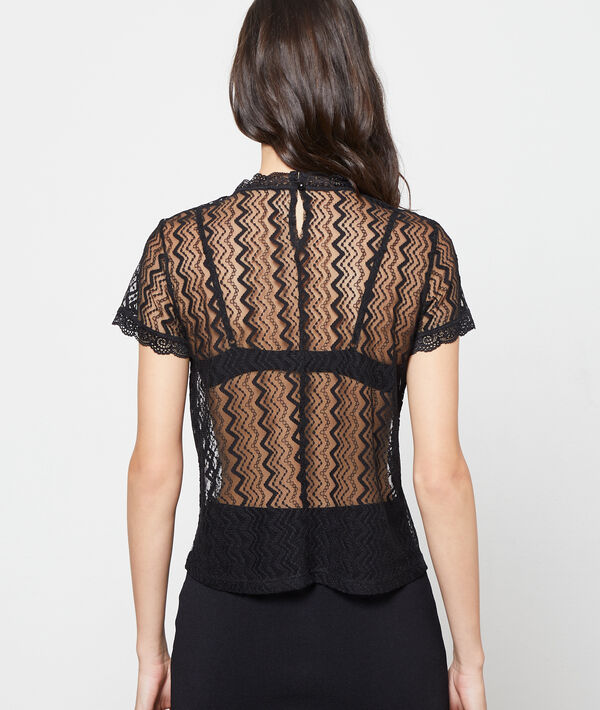 Guipure top in a sheer look Guipure top in a sheer look