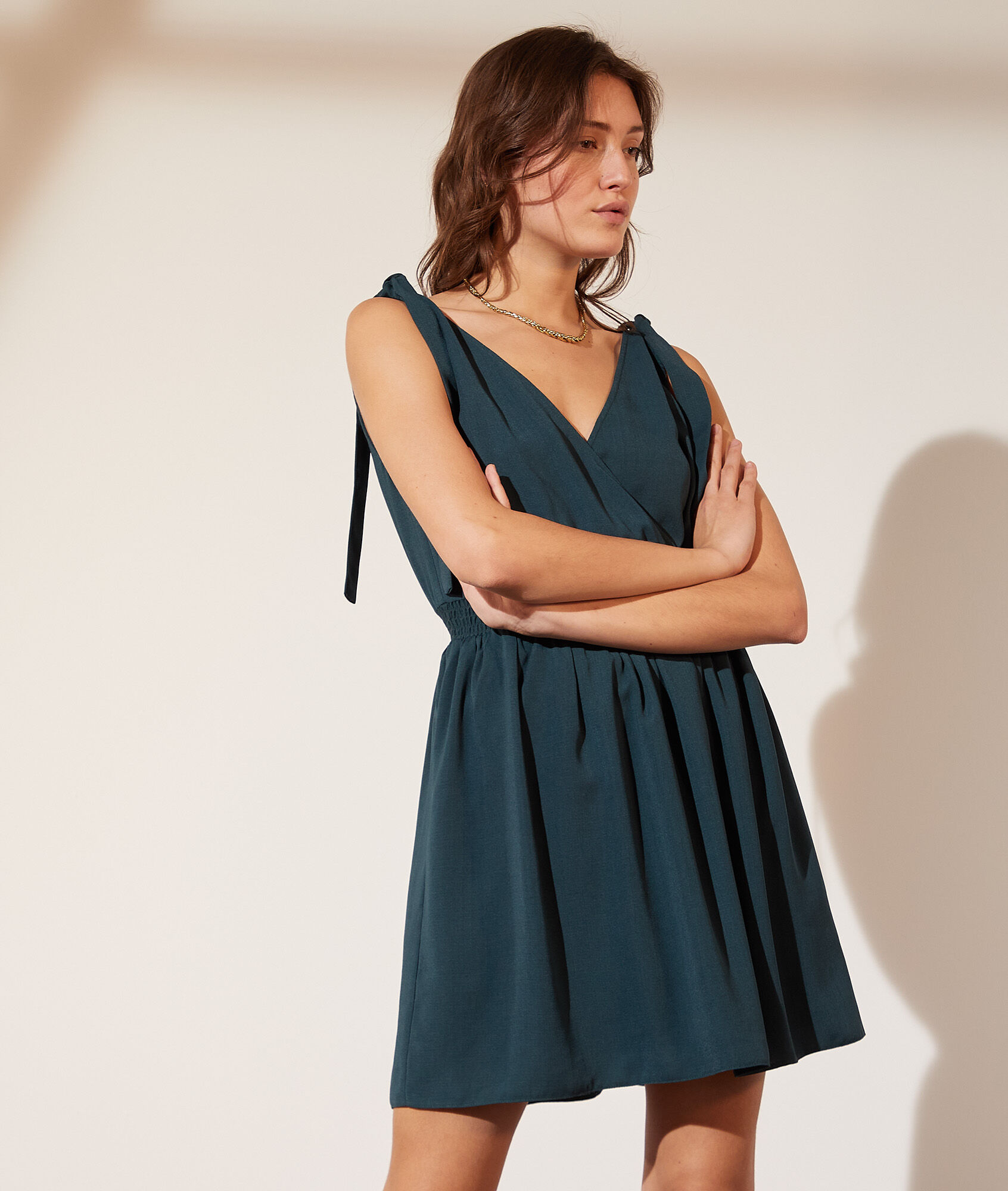 strap wrap dress