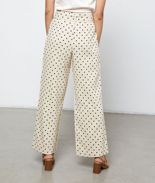 Wide leg trousers in dots Wide leg trousers in dots