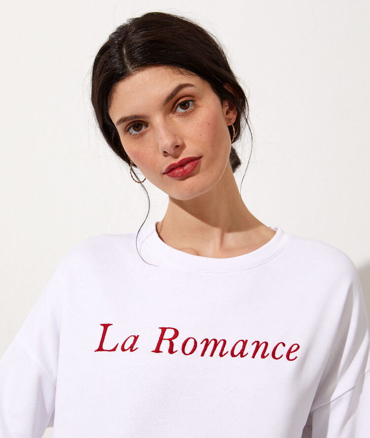 La romance' sweat ecru.