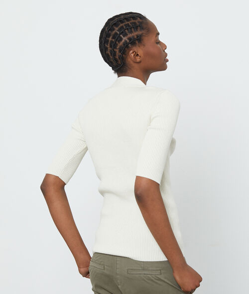 Short sleeves rib jumper Short sleeves rib jumper