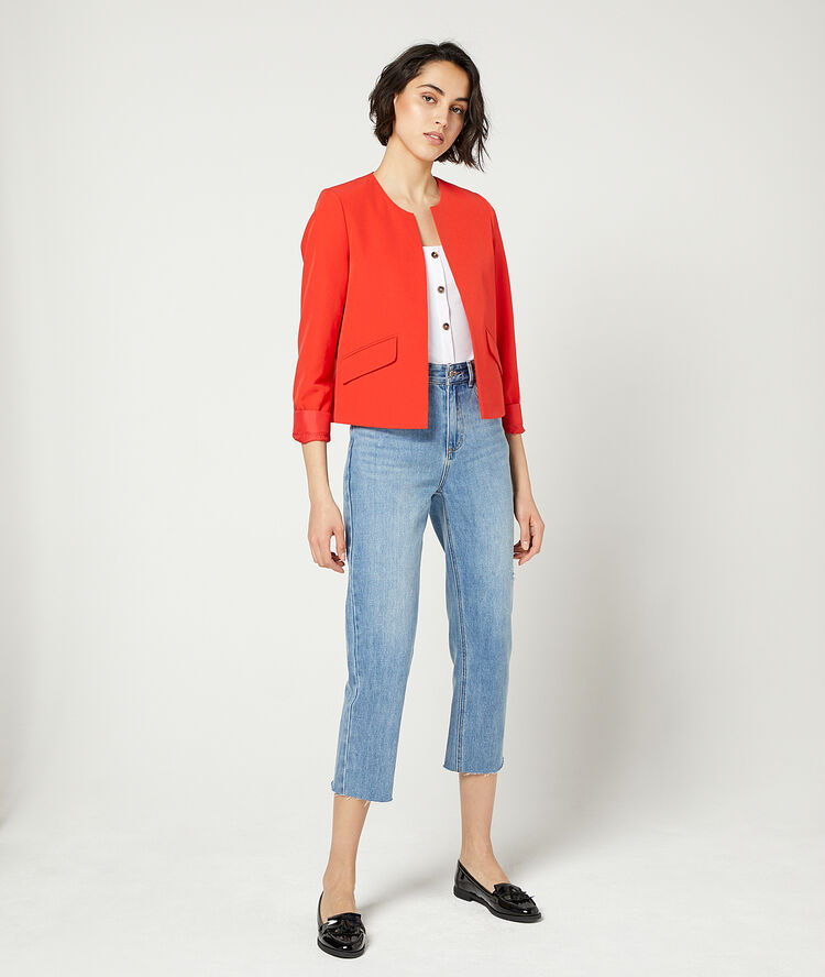 Tailored jacket geranium.
