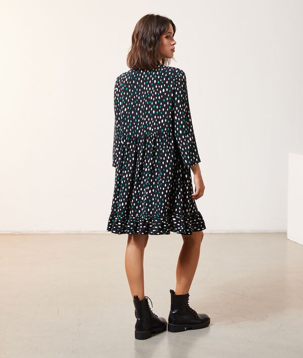 Button through dress in print Button through dress in print