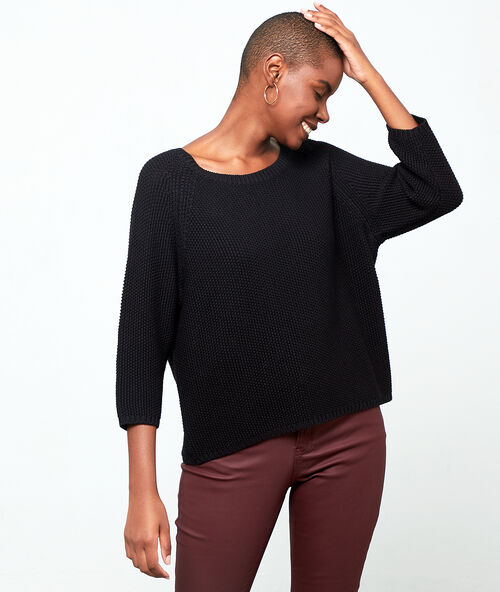 Maxi knit jumper black.