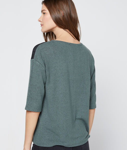 T-shirt with guipure yoke T-shirt with guipure yoke