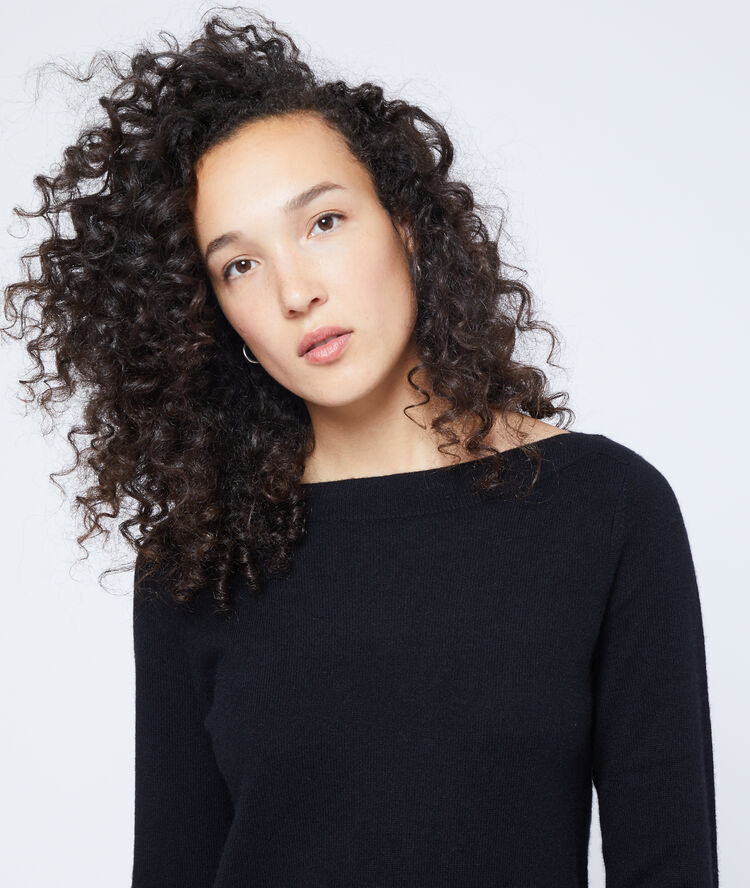 Cashmere jumper dress black.