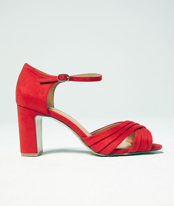 Heeled sandals in a suede look Heeled sandals in a suede look