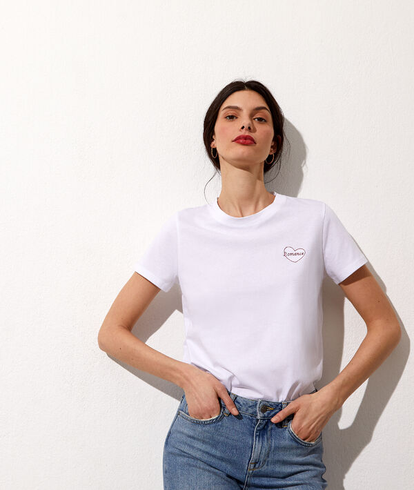 romance' embroidered T-shirt romance' embroidered T-shirt