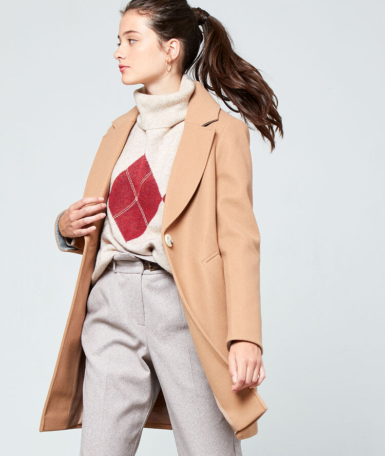 Boyfriend coat camel.