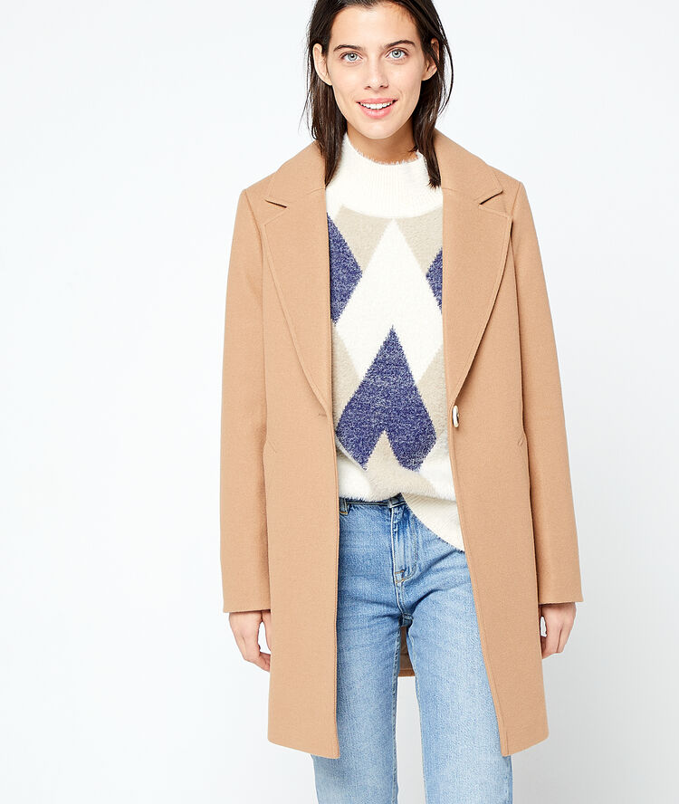 Boyfriend coat camel.