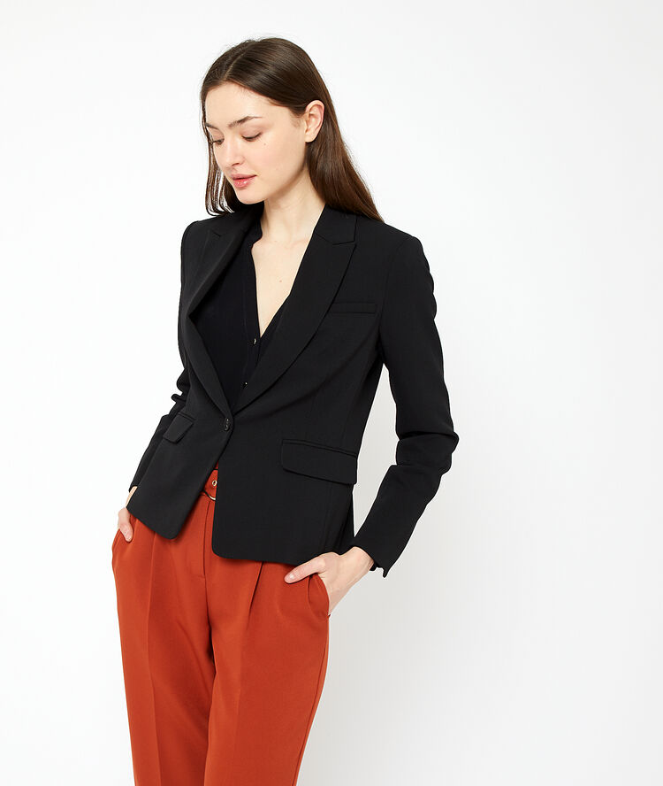 Suit jacket black.