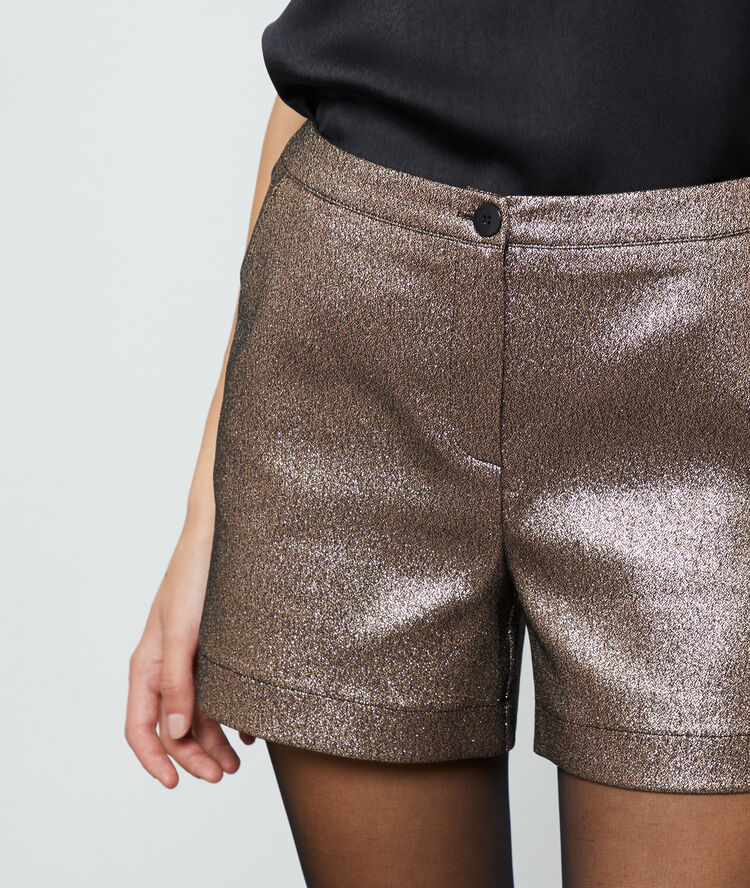 Shorts in gold tone gold tone.