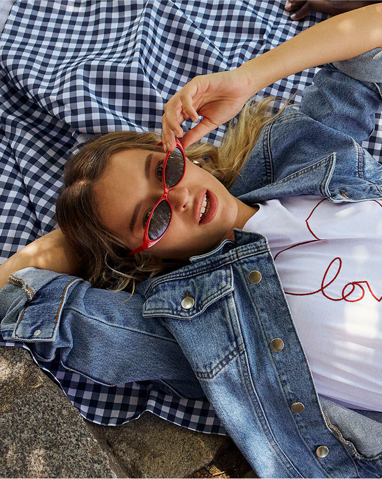 ETAM - DREAM Veste en jean "Forever dreamer girl"