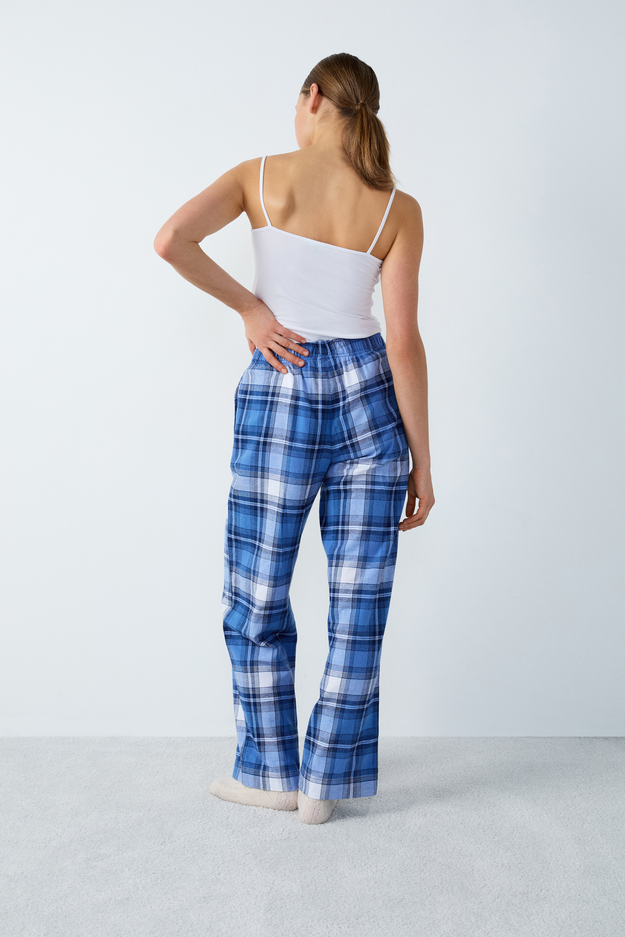 Kinema ombre check pajamas shirts 初期 kinema ombre check pajamas