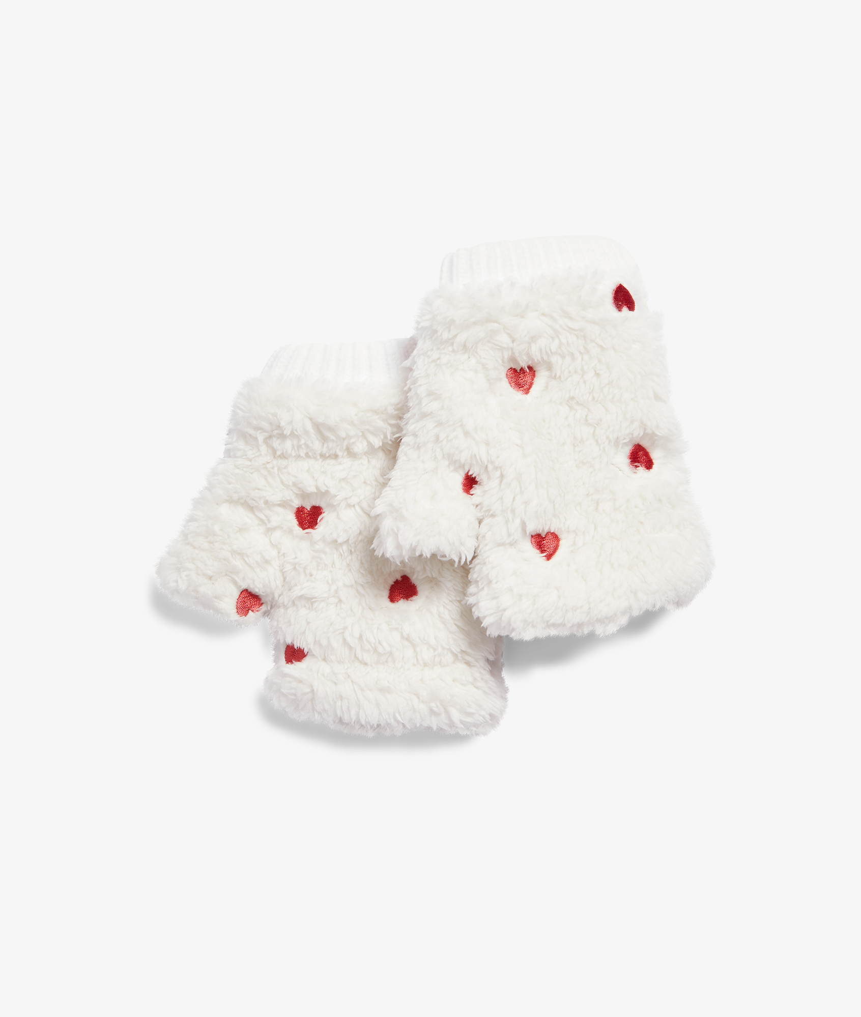 Translucent Mittens Heartstring Heart Pattern Mittens - GILLE - ECRU - ETAM