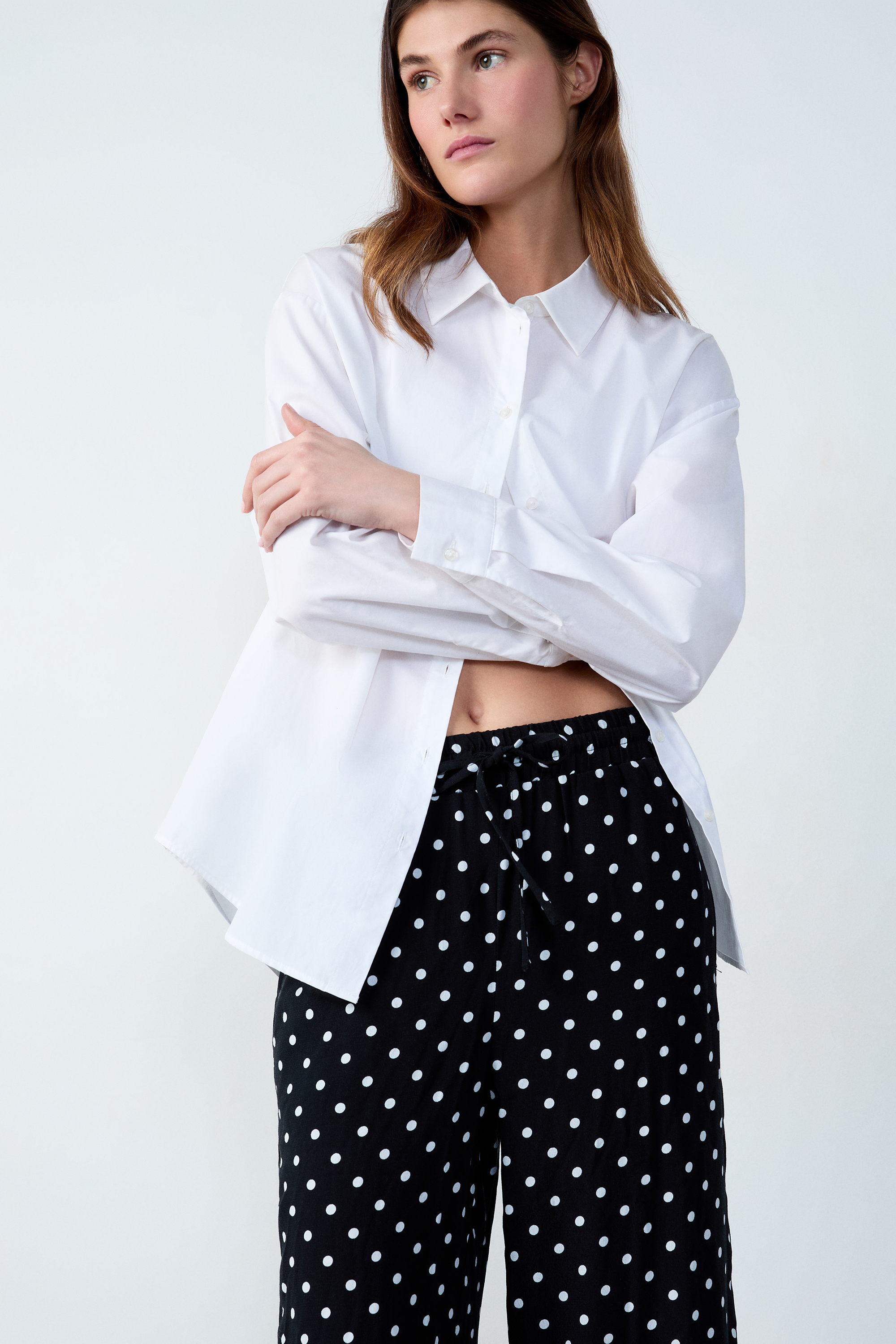 Wide-leg polka dot trousers - ELVIS IMP - IMP FD NOIR - ETAM