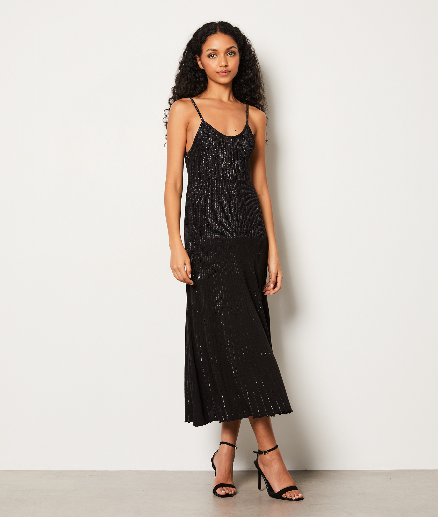 Jupe Longue Boho à Paillettes Pour Danse Orientale - Taille élastique Avec Cordon, Tissu Rayonne - Idéale Bellydance, Festival, Soirée (tailles 36-42)